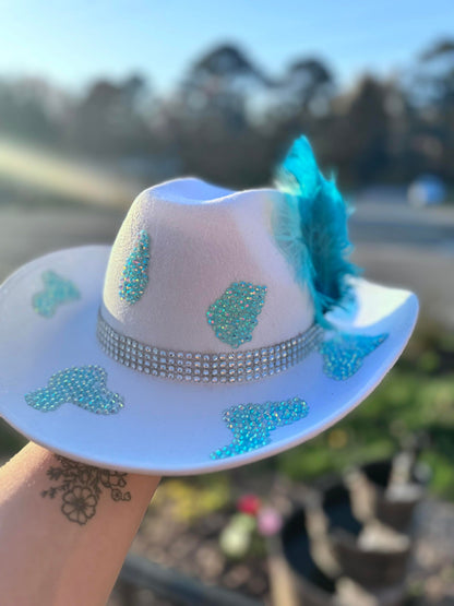 Andrea - Teal Rhinestone Cowgirl