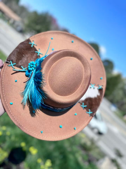 Cowhide & Turquoise