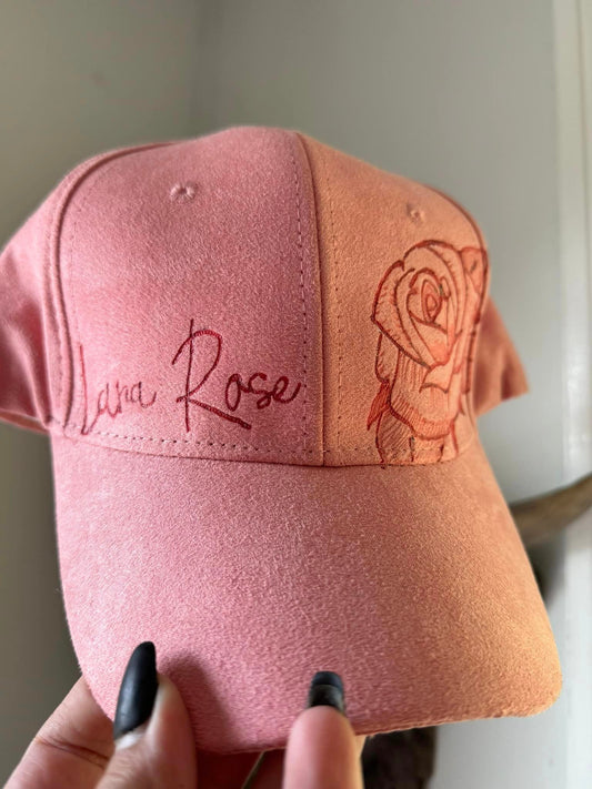 PREORDER : Order a CUSTOM adult Handburned hat