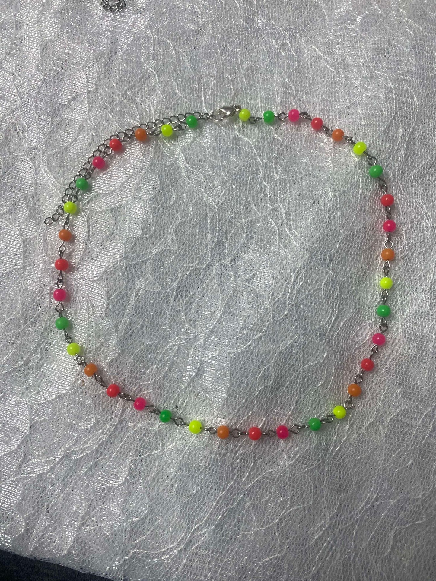 Rainbow Neon Necklace