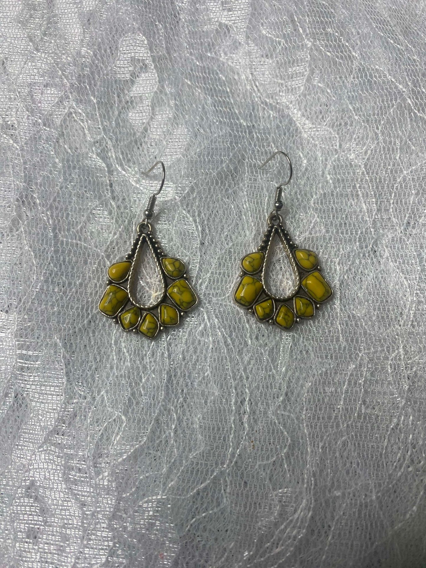 Yellow Stone Earrings