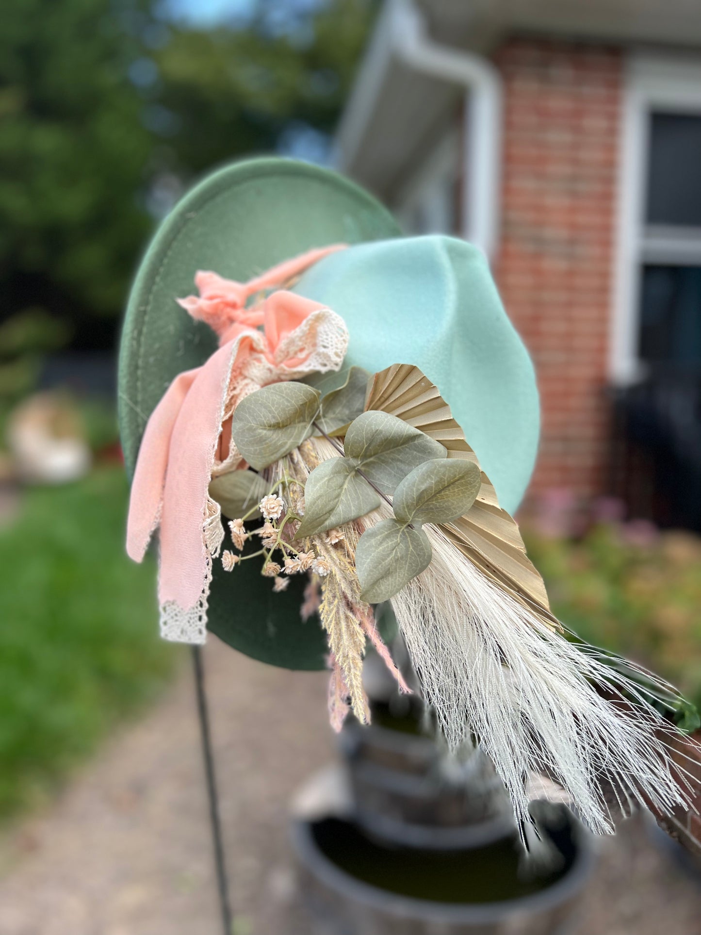 Pretty in green Wide Brim 2.75"