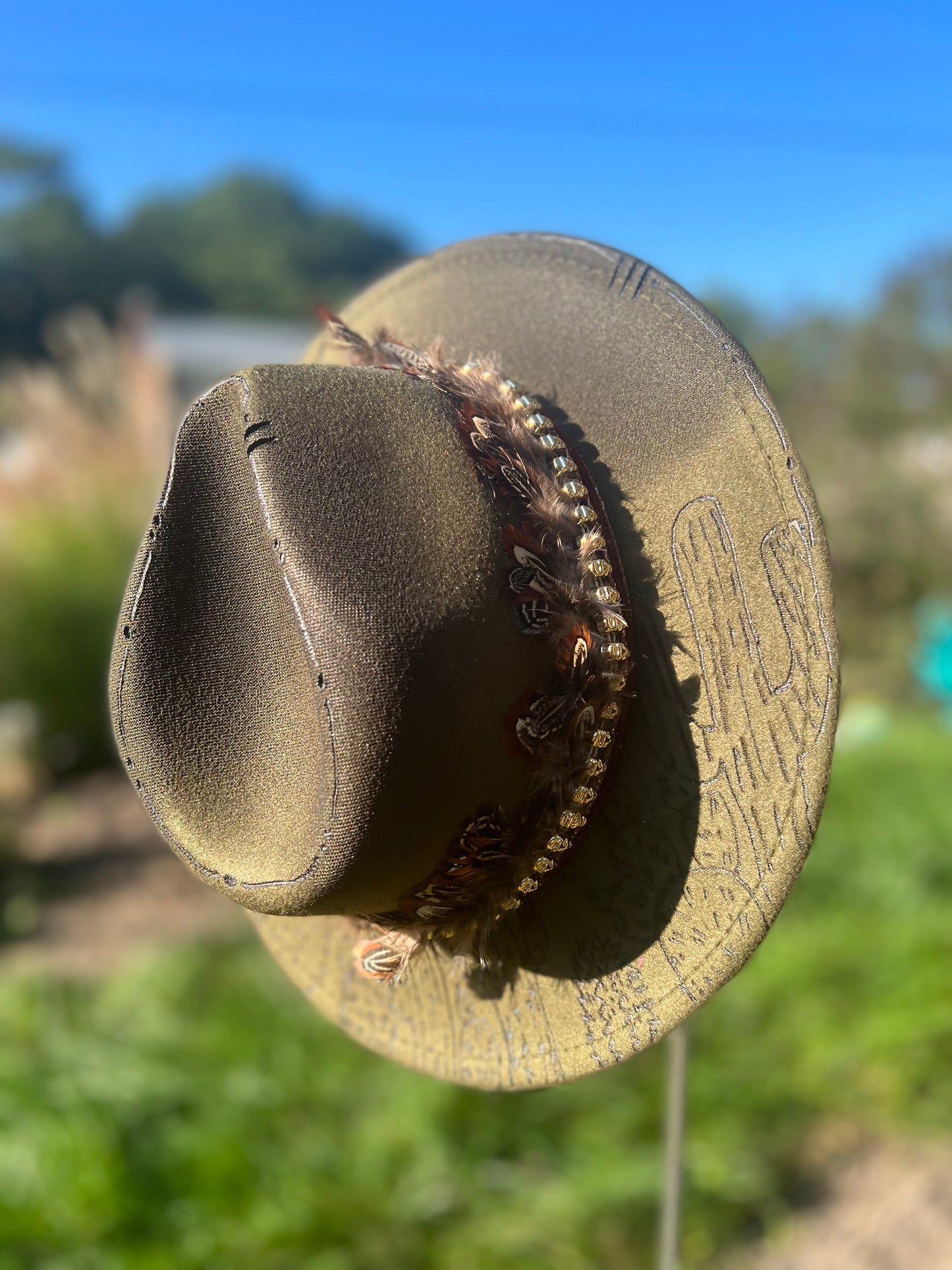 El nopal (hat belt is removeable) - Wide Brim 2.75"