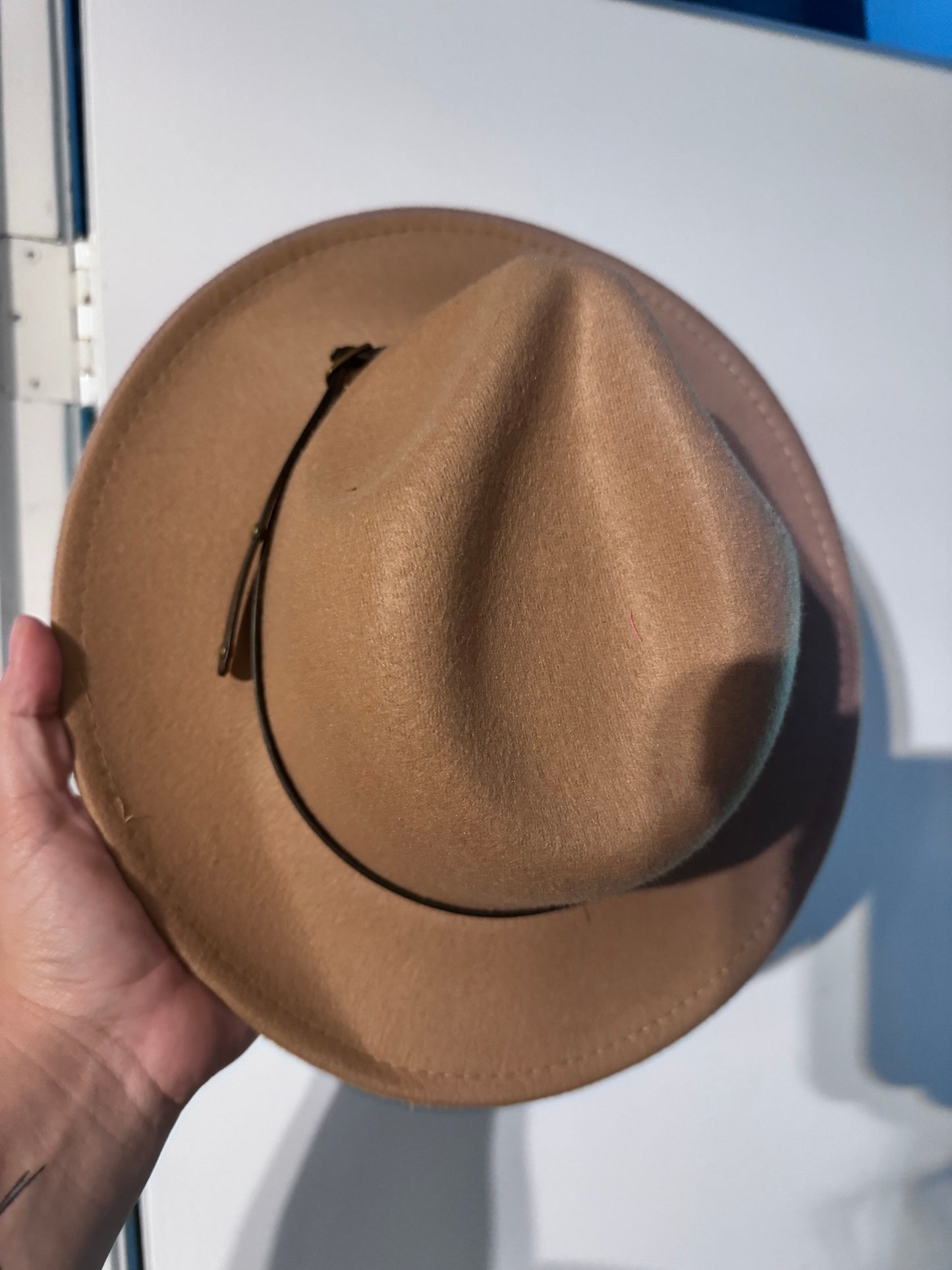 Child size tan hat