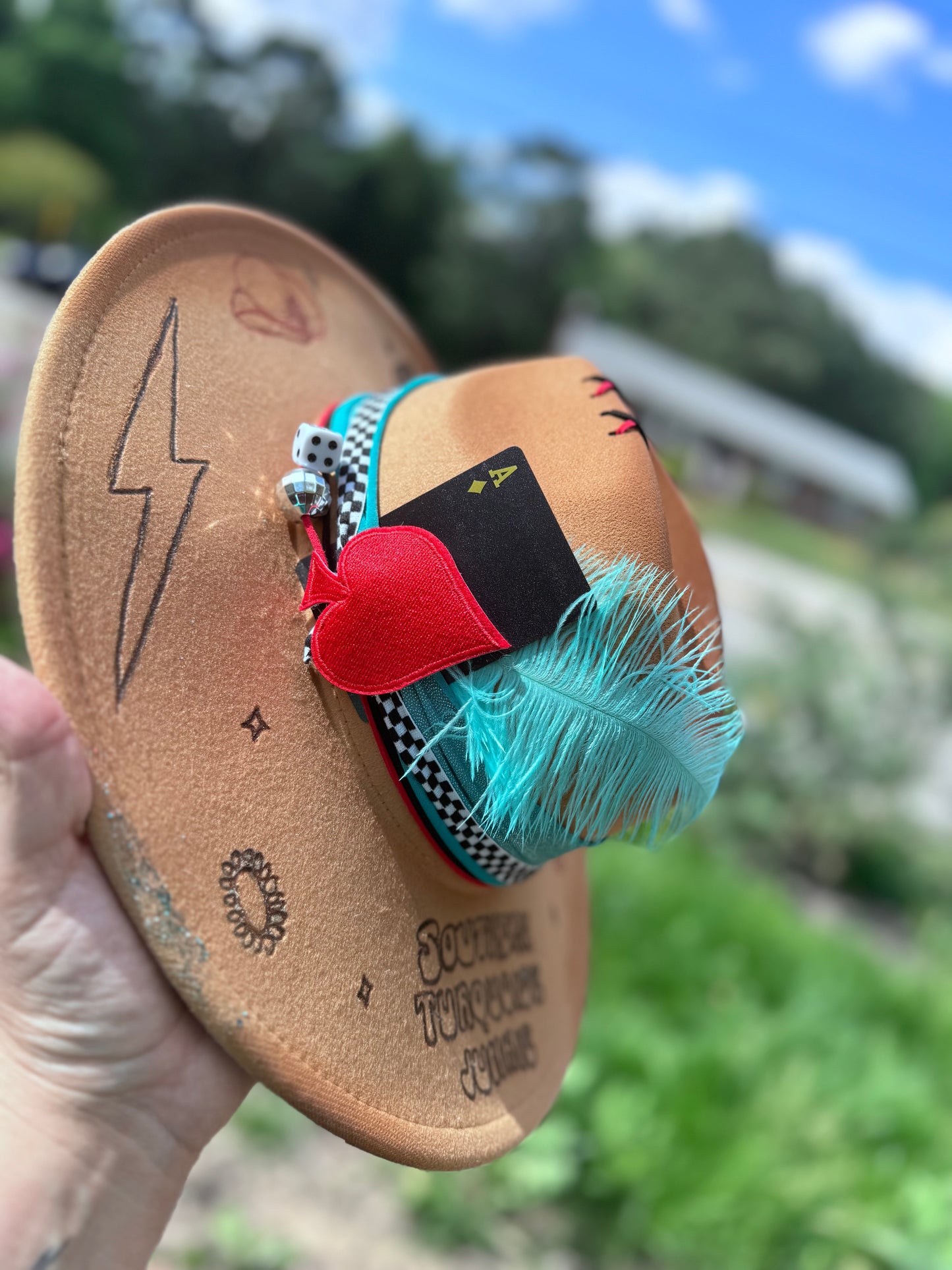 Southern Turquoise Junkie Inspired Hat ♥️