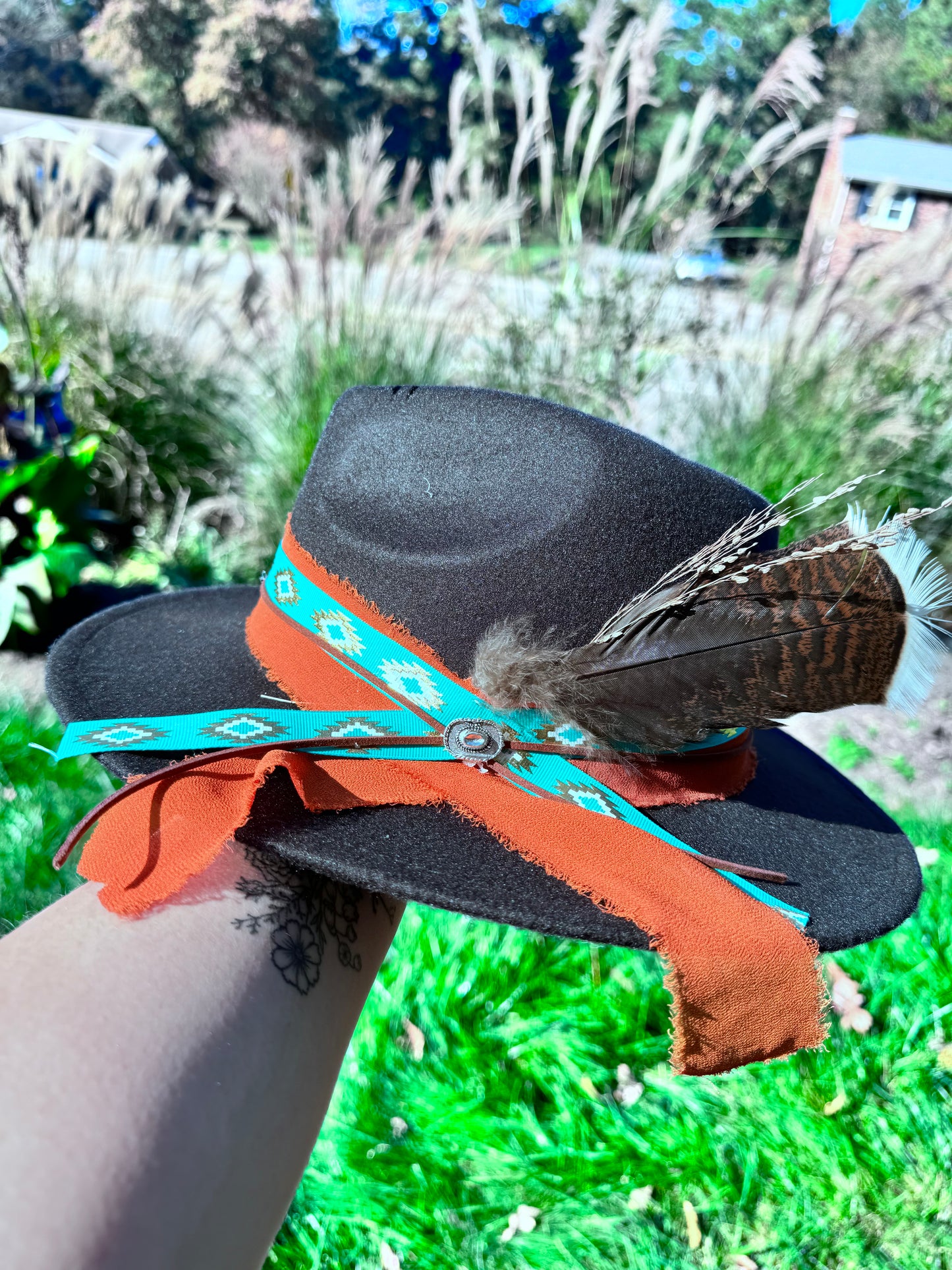 Turquoise babe - Wide Brim 2.75"