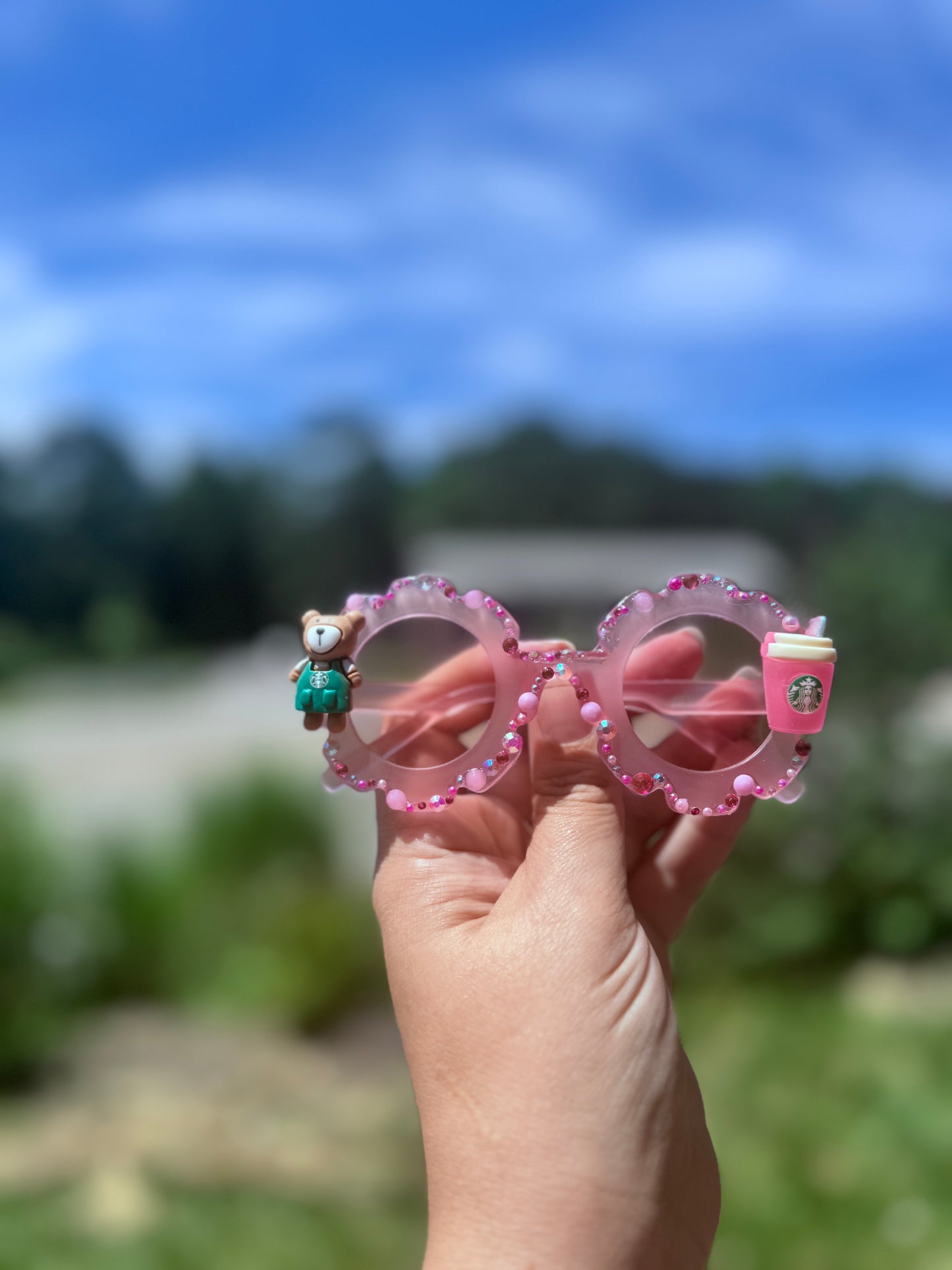 Pink starbucks bear sunnies