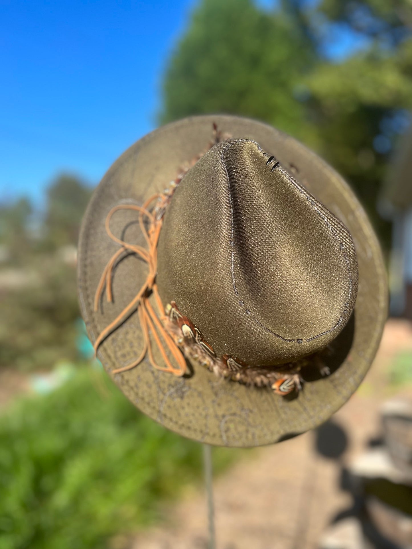 El nopal (hat belt is removeable) - Wide Brim 2.75"