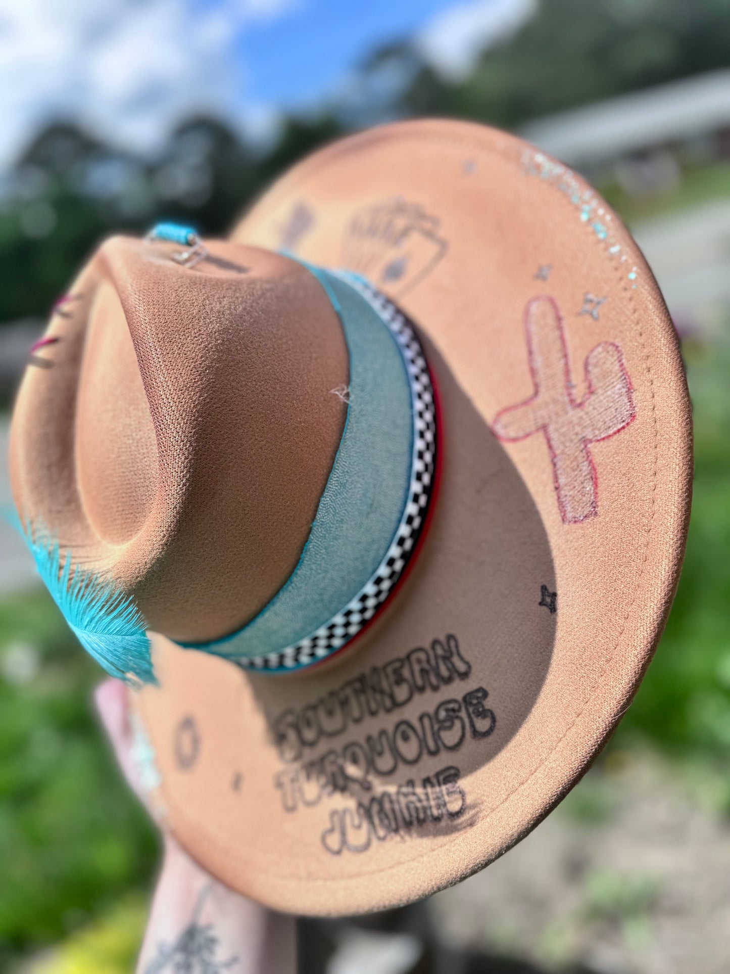 Southern Turquoise Junkie Inspired Hat ♥️