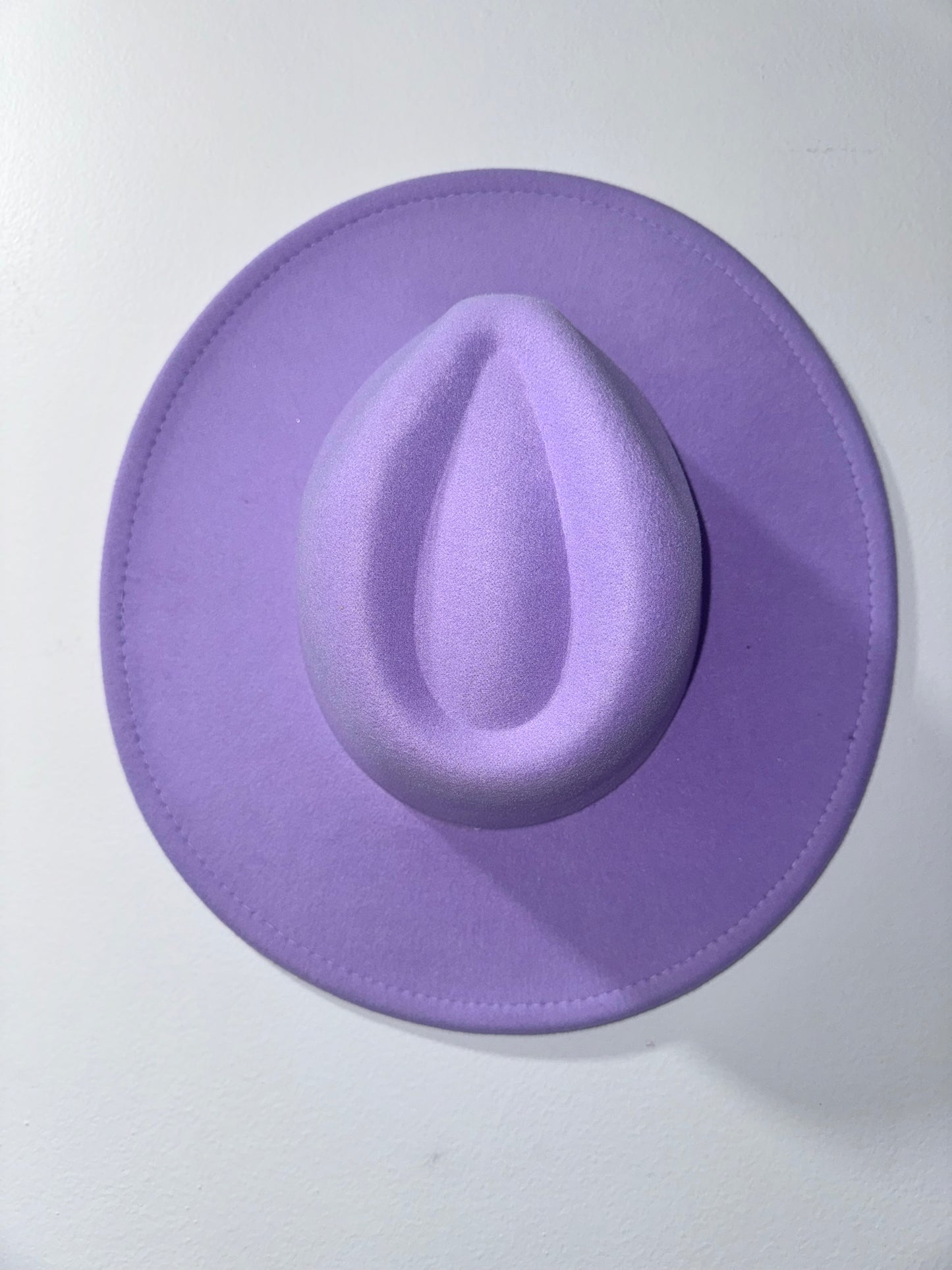 Lavender extra wide brim adjustable hat - adult poly blend