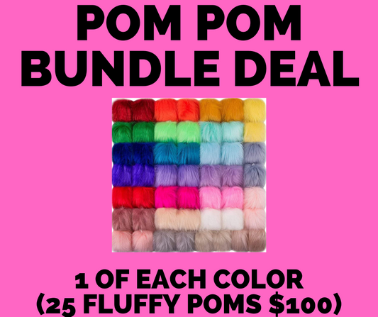 Fluffy pom pom bundle deal