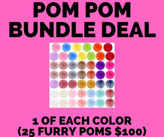 Furry pom pom bundle deal